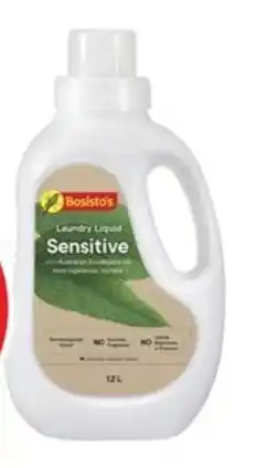 Coles Bosisto's Laundry Liquid 1.2 Litre offer