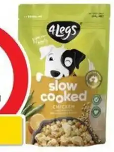 Coles 4 Legs Slow Cooked Dog Food 250g offer