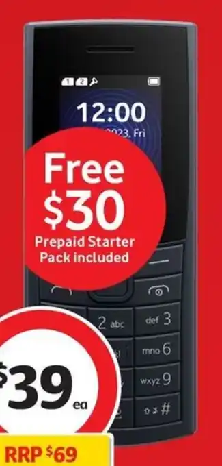 Coles Nokia 110 4G offer