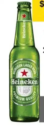 Coles Heineken Bottles 24x330mL offer