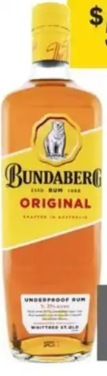 Coles Bundaberg UP Rum offer