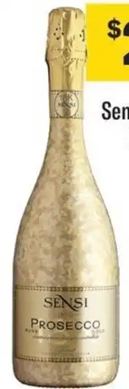 Coles Sensi Prosecco DOC 18K Gold offer