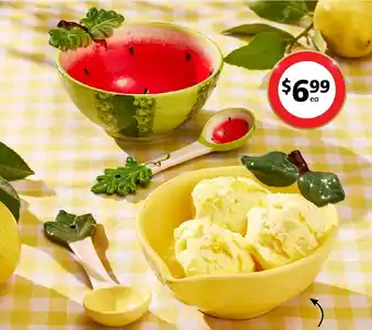 Coles Casa Blanc Ceramic Bowl with Spoon offer
