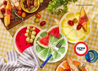 Coles Casa Blanc Ceramic Fruit Plates 4 Pack offer