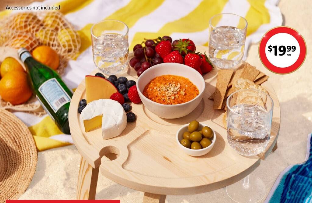 5 Seasons Folding Picnic Table offer at Coles