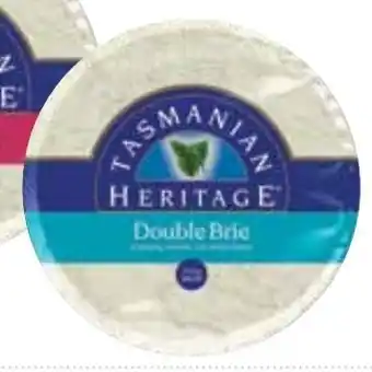 Supabarn TASMANIAN HERITAGE DOUBLE BRIE & CAMEMBERT CHEESE 250g offer