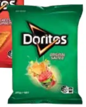 Supabarn DORITOS CORN CHIPS SELECTED VARIETIES 150/170g offer