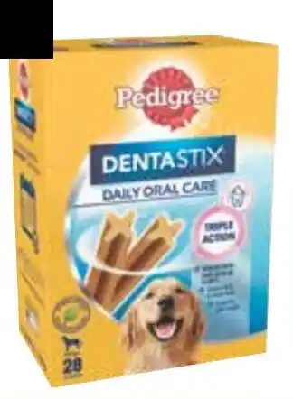 Supabarn PEDIGREE DENTASTIX SELECTED VARIETIES 28's offer
