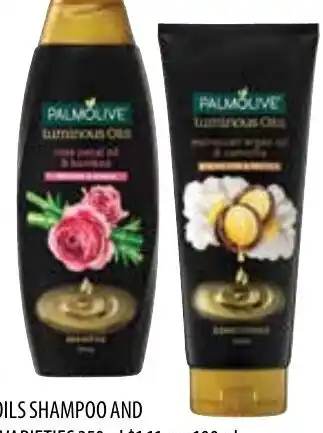Supabarn PALMOLIVE LUMINOUS OILS SHAMPOO AND CONDITIONER SELECTED VARIETIES 350ml offer