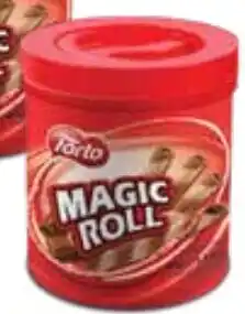 Supabarn TORTO MAGIC CHOC WAFER ROLLS 400g offer