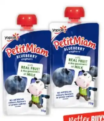 IGA Yoplait Petit Miam Squeezie Yoghurt 70g Selected Varieties offer