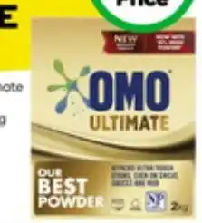 Woolworths OMO Ultimate Loundry Powder 2 kg offer