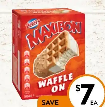 Foodworks Peters Maxibon Ice Cream 4 Pack offer