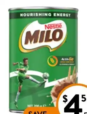 Foodworks Nestlé Milo 200g offer