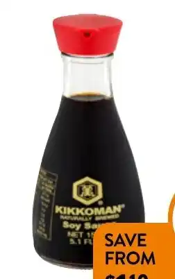 Foodworks Kikkoman Soy Sauce 150ml offer