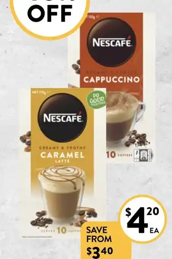 Foodworks Nescafé Sachets 8/10 Pack Selected Varieties offer