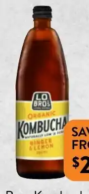 Foodworks Lo Bros Kombucha 750ml offer