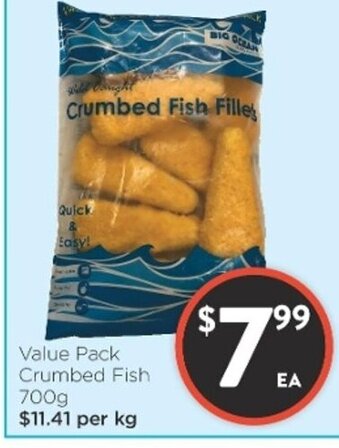 Value Pack Crumbed Fish 700g