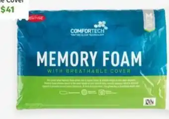 Harris Scarfe B. TONTINE Comfortech Memory Foam Pillow with Breathable Cover offer