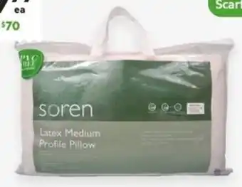 Harris Scarfe L. SOREN Latex Pillow offer