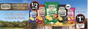 The Natural Chip Company Potato Chips 175g