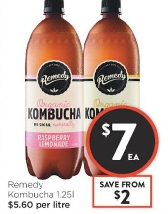 Foodworks Remedy Kombucha 1.25L offer