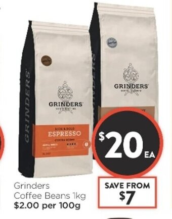 Foodworks Grinders Coffee Beans 1kg offer