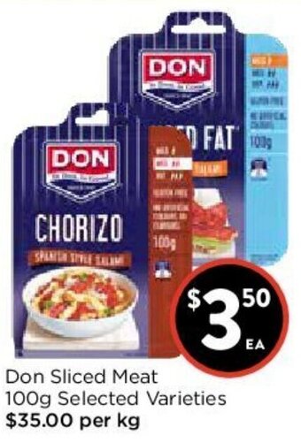 Foodworks Don Sliced Meat 100g offer