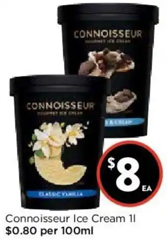Foodworks Connoiseur Ice Cream 1L offer