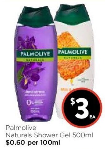 Foodworks Palmolive Naturals Shower Gel 500ml offer