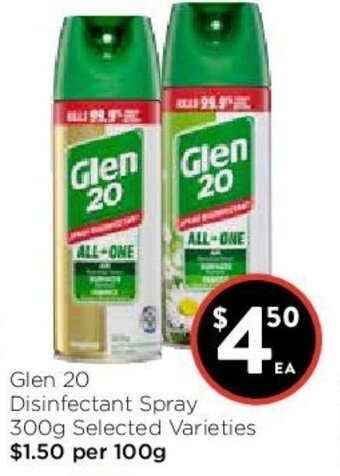 Glen 20 Disinfectant Spray 300g