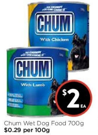 Chum Wet Dog Food 700g