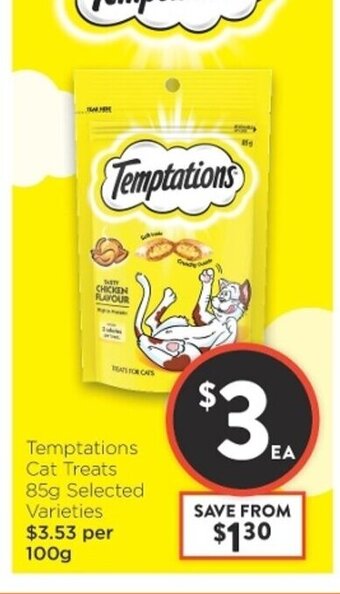 Temptations Cat Treats 85g