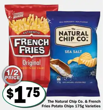 The Natural Chip Co. & French Fries Potato Chips 175g