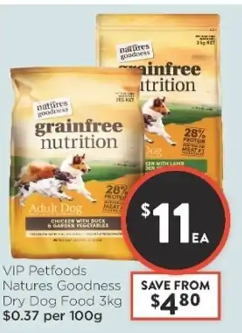 VIP Petfoods Natures Goodness Dry Dog Food 3kg