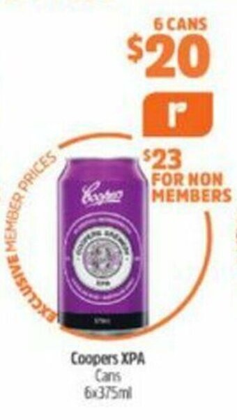Coopers XPA Cans 6x375ml
