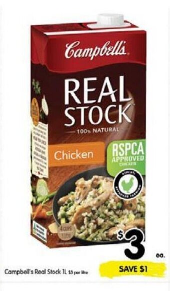 Spar Campbell's Real Stock 1L offer