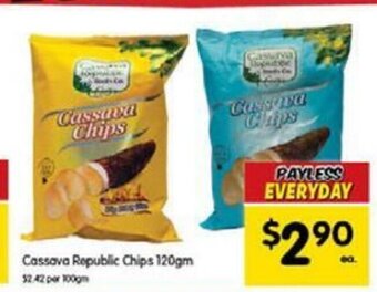 Spar Cassava Republic Chips 120gm offer
