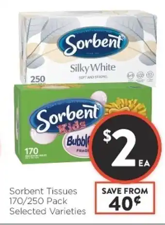 Foodworks Sorbent Tissues 170/250 Pack offer