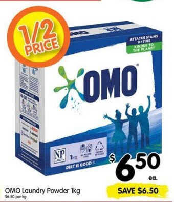 Spar Omo Laundry Powder 1kg offer
