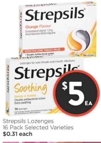 Foodworks Strepsils Lozenges 16 Pack offer