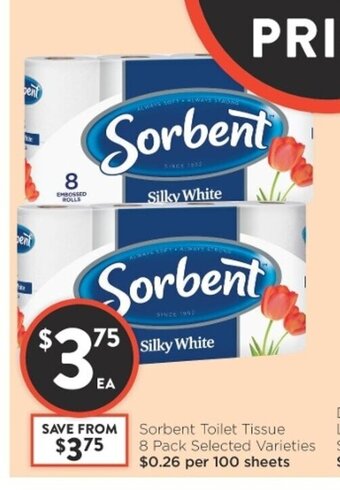 Foodworks Sorbent Toilet Tissue 8 Pack offer