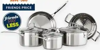 Harris Scarfe SCANPAN Impact 5pc Stainless Steel Cookset offer