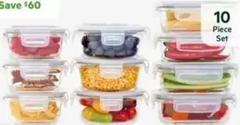 Harris Scarfe SMITH+NOBEL 10pc Glass Food Storage Set offer