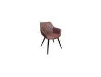 LivingStyles Bretagne Faux Leather Dining Armchair, Brown offer