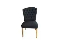 LivingStyles Monroe Fabric Dining Chair, Black offer