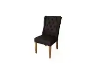 LivingStyles Stonington Fabric Wing Back Dining Chair, Black offer