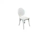 LivingStyles Ardon Timber & Rattan Dining Chair, White offer