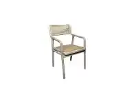 LivingStyles Fauste Elm Timber & Rattan Dining Armchair offer