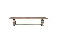 LivingStyles Broussey Reclaimed Elm Timber Pedestal Dining Bench, 230cm offer